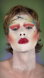 80s Makeup Silver Purple