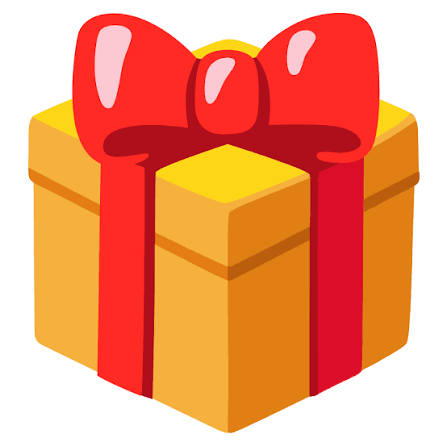Wrapped gift emoji — Emoji Family