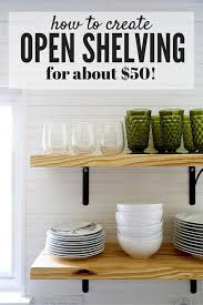 Would you do a whole kitchen with open shelving… and let the world see everything you hoard in your cupboards? Diy Open Shelving A Quick Tutorial Love Renovations