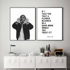 Maybe you would like to learn more about one of these? Kendrick Lamar Black White Poster Lyrics From Justice Hip Hop Wall Art Canvas Painting Home Wall Pictures Music Room Decoration Painting Calligraphy Aliexpress