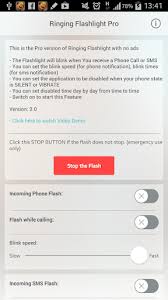 You can turn on or turn off service by manual over device status sound mode as ring, vibrate or silent mode. Ringing Flashlight Pro Apk 4 8 Aplicacion Android Descargar