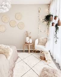 Aesthetic boho wall decor pinterest. Modern Boho Beige Color Decoration Bedroom Inspirations Chic Bedroom Boho Chic Bedroom