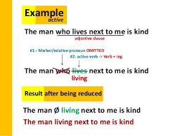 Warning Not All Adjective Clause Can Be Reduced 1 Only When Connectors Is Followed Directly By A Verb In Other Adjectives Clause Relative Clauses