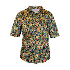 Tribal seamless pattern of watercolor floral boho antler print. Casual Mountain Bike Jersey Hawaiian Shirt Mtb Floral Handup Handup Gloves