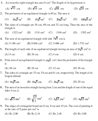 The page offers you to download a free pdf book of general maths for art for 9th class. Class 9 Important Questions For Maths Heron S Formula Aglasem Schools