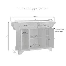 Kitchen island sizes and spec. Lafayette White Finish Natural Wood Top Kitchen Island Overstock 16341790