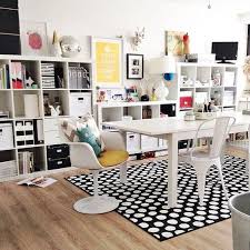 Mid Century Modern Workspace Get The Look Inmod Style Ikea Kallax Shelving Kallax Ikea Work Office Decor