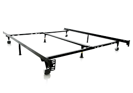 It is made of heavy duty high carbon recycled railroad steel. 4 Way Low Profile Universal Adjustable Metal Bed Frame With Wheels Local Overstock Warehouse Online Furniture And Mattress Retailer