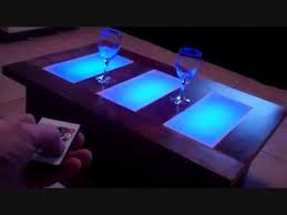 Our lacquer finish with light and dark tones allows for the wood's natural grain to show. Coffee Table Led Lights Unusual Modern Furniture Youtube
