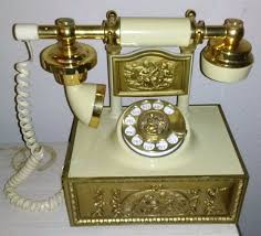 Vintage Western Electric French Ivory Gold Style Rotary Dial Telephone Phone Ebay Phone Gold Style Vintage Western
