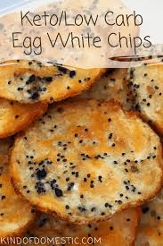 Keto Low Carb Egg White Chips Kind Of Domestic In 2020 Keto Snacks Recipes Egg White Recipes