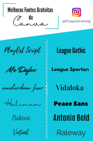 melhores fontes gratuitas do canva fontes de letras gratis ideias de marketing fontes gratuitas