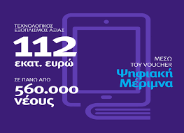 ΥΠΟΥΡΓΕΙΟ ΠΑΙΔΕΙΑΣ & ΘΡΗΣΚΕΥΜΑΤΩΝ - 15-12-20 Επενδύουμε ακόμη περισσότερο  στις ψηφιακές δεξιότητες- Τεχνολογικός εξοπλισμός ύψους 112 εκατ. ευρώ σε  560.000 νέους μέσω voucher