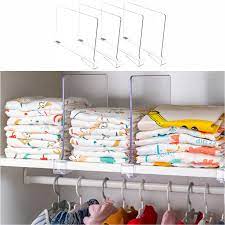 Amazon.com: Yieach 4PCS Shelf Dividers,Clear Closets Shelf and Closet  Separator for Organization in Bedroom,Kitchen Cabinets Shelf Storage and  Office Shelves : Home & Kitchen