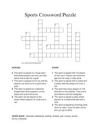 We have compiled the best sports themed crossword puzzles from the internet for you. Sports Crossword Puzzle Have Fun Teaching