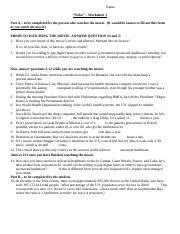 8e605b08115146829ce9937cdcfb3235 Doc Name Sicko Worksheet 3 Part A To Be Completed By The Person Who Watches The Movie It Would Be Easiest To Fill Out Course Hero
