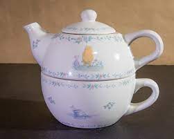 Disney Winnie The Pooh Tea Pot And Cup Set Tea For One Rare Exc Condition Tea Pots Tea For One Tea