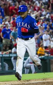 Texas Rangers Right Fielder Shin Soo Choo 17 Runs To Home Base After Hitting A Home Run During The Ei Mlb Texas Rangers Texas Rangers Baseball Texas Baseball