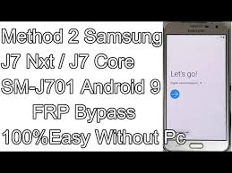 Jun 08, 2021 · home/frp/ samsung j7 nxt(j701f)frp bypass without pc||2021new trick!unlock frp 100% working by mobile solution. Samsung J7 Core J701f Frp Bypass Android 9 Google Account Remove With Pc Litetube