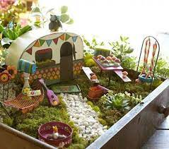 Miniature gardens that include this might include small, blue marbles and rocks to create water, real sand and seashells, and little fairies decorated in their swimsuits. Make Your Own Garden Decoration 101 Examples And Upcycling Ideas Fairy Garden Diy Fairy Garden Decor Fairy Garden Designs