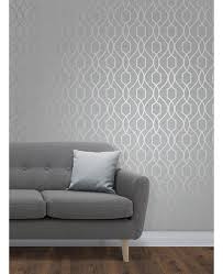 Apex Geometric Trellis Wallpaper Stone And Silver Fine Decor Fd41995 Trellis Wallpaper Geometric Trellis Wallpaper Grey Wallpaper