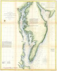 File 1855 U S Coast Survey Chart Or Map Of Chesapeake Bay