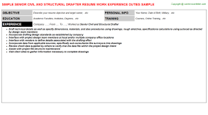 structural drafter resume sample