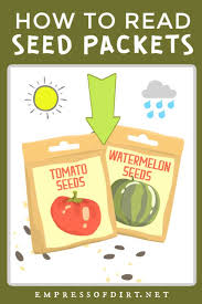 First there are a couple rules that you must follow when selling products with. How To Read Seed Packets Tips For Beginners Empress Of Dirt
