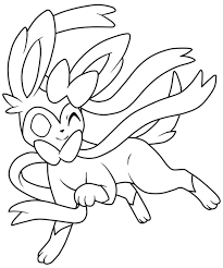 This coloring pages was posted in february 10, 2018 at 4:36 pm. Pokemon Coloring Pages Eevee Evolutions Sylvain