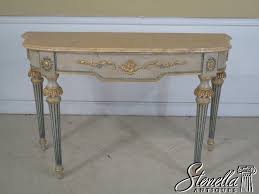 42909ec French Louis Xiv Paint Decorated Marble Top Console Table Ebay Marble Top Console Table Console Table Venetian Furniture