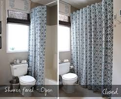 How To Make Any Curtain Into A Shower Curtain No Sewing Involved Clever Because There Are More Color Options In Cur Diy Shower Curtain Shower Curtain Sizes
