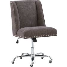 The soft, plush frame features a button tufted back and is upholstered in an aqua fabric. Customer Favorite Linon Home Decor Products Cooper Mid Back Home Office Chair Charcoal Chrome Accuweather Shop