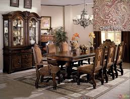 Neo Renaissance Formal Dining Room Set 108 Table Upholstered Chairs Formal Dining Room Table Formal Dining Room Furniture Sets Round Dining Room Sets