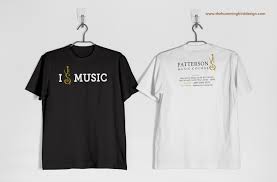 Selain itu, ada juga desain jersey. Desain Kaos Patterson Music Course The Hummingbird Design