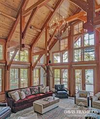 Lovely living room ideas for rooms on the smaller side and also open planned living rooms. Timber Frame Great Rooms By Davis Frame Company