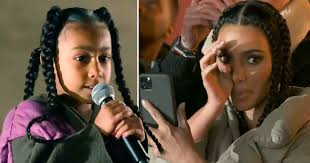 Kim Kardashian breaks down in tears as North West performs onstage