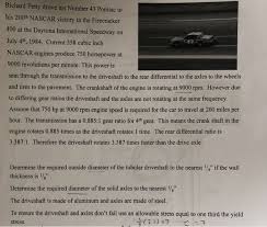 88 1949 the number also has personal meaning to earnhardt jr., as his grandfather, ralph earnhardt, drove an oldsmobile 88 bearing the no. Solved Richard Petty Drove His Number 43 Pontiac To His 2 Chegg Com