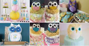 Decorations at an owl party. 20 Cute Owl Themed Baby Showers