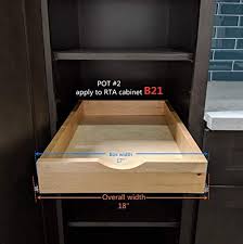 Knobs4less.com has been visited by 10k+ users in the past month Amazon Com 18 Width Kitchen Pull Out Drawer Garbage Drawer Pull Out Roll Out Tray Wood Pull Out Tray Drawer Box Kitchen Cabinet Organizer Cabinet Slide Out Shelv Pull Out Shelf Pull Out Sliding