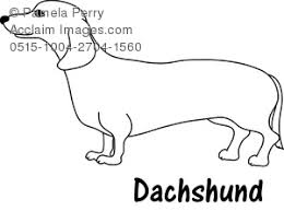 Clip arts related to : Clipart Image Of A Dachshund Coloring Page