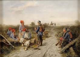 Prussian Sentries Guarding Over Captured French Zouaves Franco Prussian War War Art Military Art History War