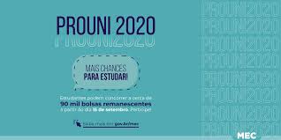 Bolsas remanescentes são aquelas não preenchidas no processo seletivo regular para o 2º semestre de 2020. Prouni Remanescente