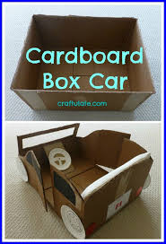 Cardboard Box Car Craftulate Cardboard Box Car Cardboard Car Cardboard Crafts