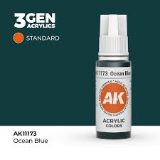 AK-Interactive: (3rd Gen) Acrylic - Ocean Blue (17ml)