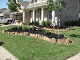 Flower Beds With Rock Borders Home Decorating Ideas Rock Flower Beds Flower Beds Front Flower Beds