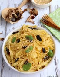 Pates A L Ail Noir Au Sesame Et Au Basilic Ail Noir Pates A L Ail Recettes Minceur