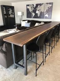 Live Edge Sofa Table Home Bar Table Home Bar Table Live Edge Dining Table Table Behind Couch