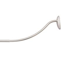 They are more expensive than straight rods, but when installed correctly they can add that elegant and subtle touch to the bathroom. Kenney Twist Fit No Tools Curved Tension Shower Curtain Rod 57 72 Brushed Nickel Walmart Com Walmart Com