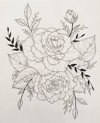 Try out these 91 gorgeous yet delicate tattoo designs the outline again leaves the impression that the tattoo is smaller than it actually is. Rose Leaf Tattoo Outline Novocom Top
