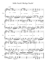 Alles schläft, einsam wacht nur das traute, hochheilige paar. Stille Nacht Heilige Nacht Sheet Music For Piano Solo Musescore Com